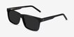 Sun Sydney Black AcetateSunglass Frames from EyeBuyDirect, Angle View