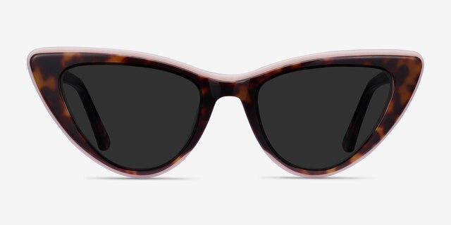 Secret Tortoise Pink AcetateSunglass Frames from EyeBuyDirect, Front View