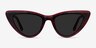 Secret Burgundy Tortoise AcetateSunglass Frames from EyeBuyDirect, Front View