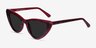 Secret Burgundy Tortoise AcetateSunglass Frames from EyeBuyDirect, Angle View