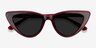 Secret Burgundy Tortoise AcetateSunglass Frames from EyeBuyDirect, Closed View
