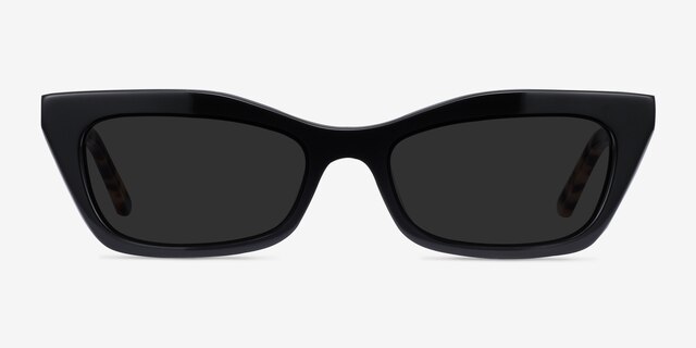 Suite Black AcetateSunglass Frames from EyeBuyDirect, Front View