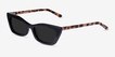Suite Black AcetateSunglass Frames from EyeBuyDirect, Angle View