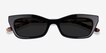 Suite Black AcetateSunglass Frames from EyeBuyDirect, Closed View