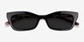 Suite Black AcetateSunglass Frames from EyeBuyDirect, Closed View