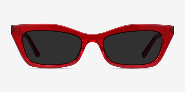 Suite Red AcetateSunglass Frames from EyeBuyDirect, Front View