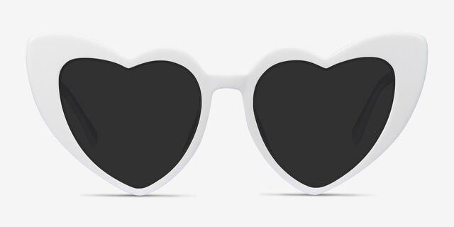 Darling White AcetateSunglass Frames from EyeBuyDirect, Front View