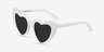 Darling White AcetateSunglass Frames from EyeBuyDirect, Angle View