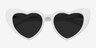 Darling White AcetateSunglass Frames from EyeBuyDirect, Closed View