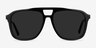 Aster Black AcetateSunglass Frames from EyeBuyDirect, Front View