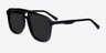 Aster Black AcetateSunglass Frames from EyeBuyDirect, Angle View