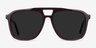 Aster Dark Burgundy AcétateSoleil de Lunette de vue d'EyeBuyDirect, Vue de Face