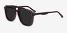 Aster Dark Burgundy AcétateSoleil de Lunette de vue d'EyeBuyDirect, Vue d'Angle