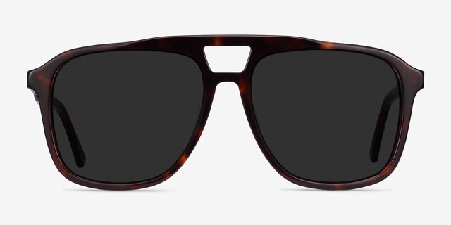 Aster Dark Tortoise AcetateSunglass Frames from EyeBuyDirect, Front View
