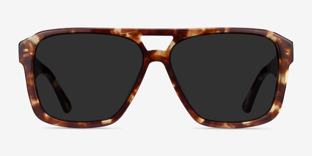Bauhaus Havana Tortoise AcetateSunglass Frames from EyeBuyDirect, Front View