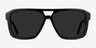 Bauhaus Black AcetateSunglass Frames from EyeBuyDirect, Front View