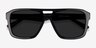 Bauhaus Black AcetateSunglass Frames from EyeBuyDirect, Closed View