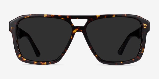Bauhaus Dark Tortoise AcetateSunglass Frames from EyeBuyDirect, Front View