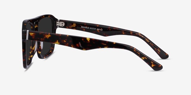 Bauhaus Dark Tortoise AcetateSunglass Frames from EyeBuyDirect, Side View