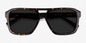 Bauhaus Dark Tortoise AcetateSunglass Frames from EyeBuyDirect, Closed View