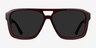 Bauhaus Burgundy AcetateSunglass Frames from EyeBuyDirect, Front View
