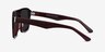 Bauhaus Burgundy AcetateSunglass Frames from EyeBuyDirect, Side View