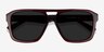 Bauhaus Burgundy AcetateSunglass Frames from EyeBuyDirect, Closed View