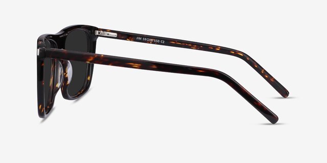Jim Dark Tortoise AcetateSunglass Frames from EyeBuyDirect, Side View