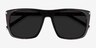 Jim Dark Tortoise AcetateSunglass Frames from EyeBuyDirect, Closed View