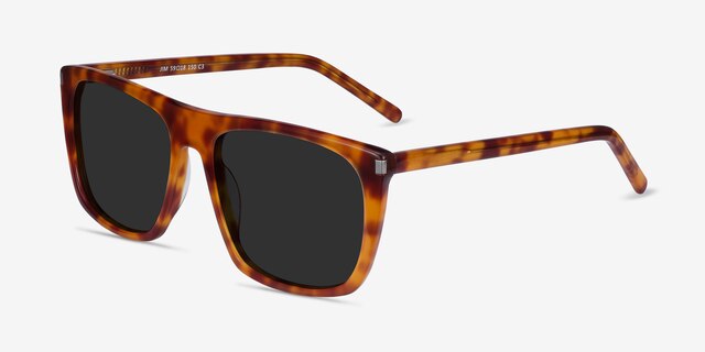 Jim Light Tortoise AcetateSunglass Frames from EyeBuyDirect, Angle View