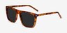 Jim Light Tortoise AcetateSunglass Frames from EyeBuyDirect, Angle View