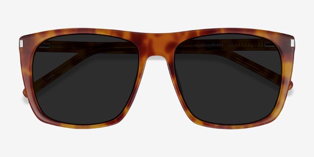 Jim Light Tortoise AcetateSunglass Frames from EyeBuyDirect, Closed View
