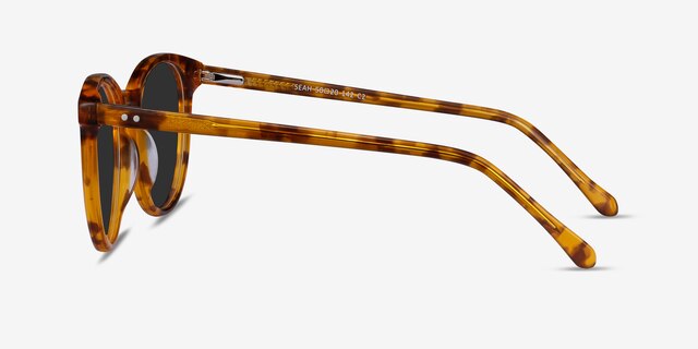 Seah Warm Tortoise AcétateSoleil de Lunette de vue d'EyeBuyDirect, Vue de Côté