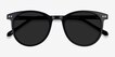 Seah Black AcetateSunglass Frames from EyeBuyDirect, Closed View