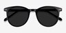 Seah Black AcetateSunglass Frames from EyeBuyDirect, Closed View