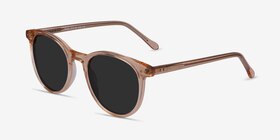 Seah Clear Brown Acétate Soleil de Lunette de vue d'EyeBuyDirect, Vue d'Angle