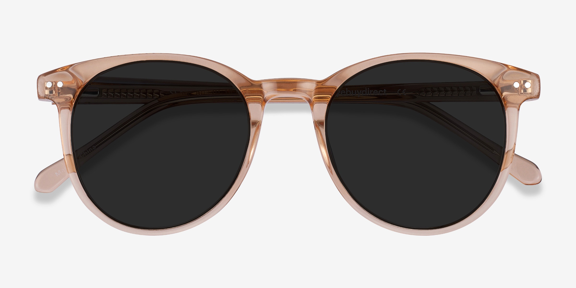 I-Sea Clear Frame Sunglasses with Brown Lenses COVE-SUNSHINE-GREEN-01.jpg?v=  main image 2