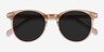 Seah Clear Brown AcetateSunglass Frames from EyeBuyDirect, Closed View