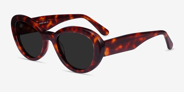 Elle Tortoise AcetateSunglass Frames from EyeBuyDirect, Angle View
