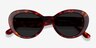 Elle Tortoise AcetateSunglass Frames from EyeBuyDirect, Closed View