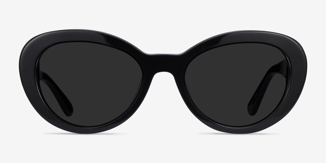 Elle Black AcetateSunglass Frames from EyeBuyDirect, Front View