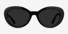 Elle Black AcetateSunglass Frames from EyeBuyDirect, Front View