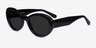 Elle Black AcetateSunglass Frames from EyeBuyDirect, Angle View