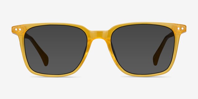 Luck Yellow AcetateSunglass Frames from EyeBuyDirect, Front View