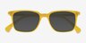 Luck Yellow AcetateSunglass Frames from EyeBuyDirect, Closed View