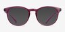 Deja Vu Cassis PlastiqueSoleil de Lunette de vue d'EyeBuyDirect, Vue de Face