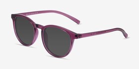 Deja Vu Cassis Plastique Soleil de Lunette de vue d'EyeBuyDirect, Vue d'Angle