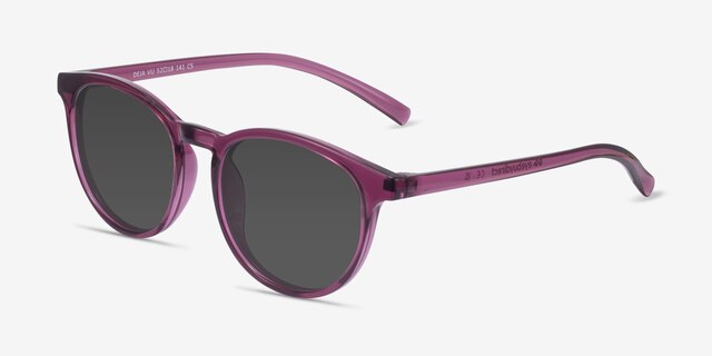 Deja Vu Cassis PlastiqueSoleil de Lunette de vue d'EyeBuyDirect, Vue d'Angle