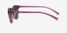 Deja Vu Cassis PlastiqueSoleil de Lunette de vue d'EyeBuyDirect, Vue de Côté