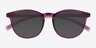 Deja Vu Cassis PlastiqueSoleil de Lunette de vue d'EyeBuyDirect, Vue Rapprochée